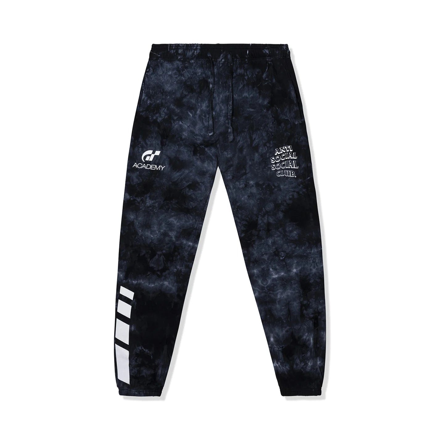 Anti Social Social Club X Gran Turismo Tie Dye Sweatpant - Black