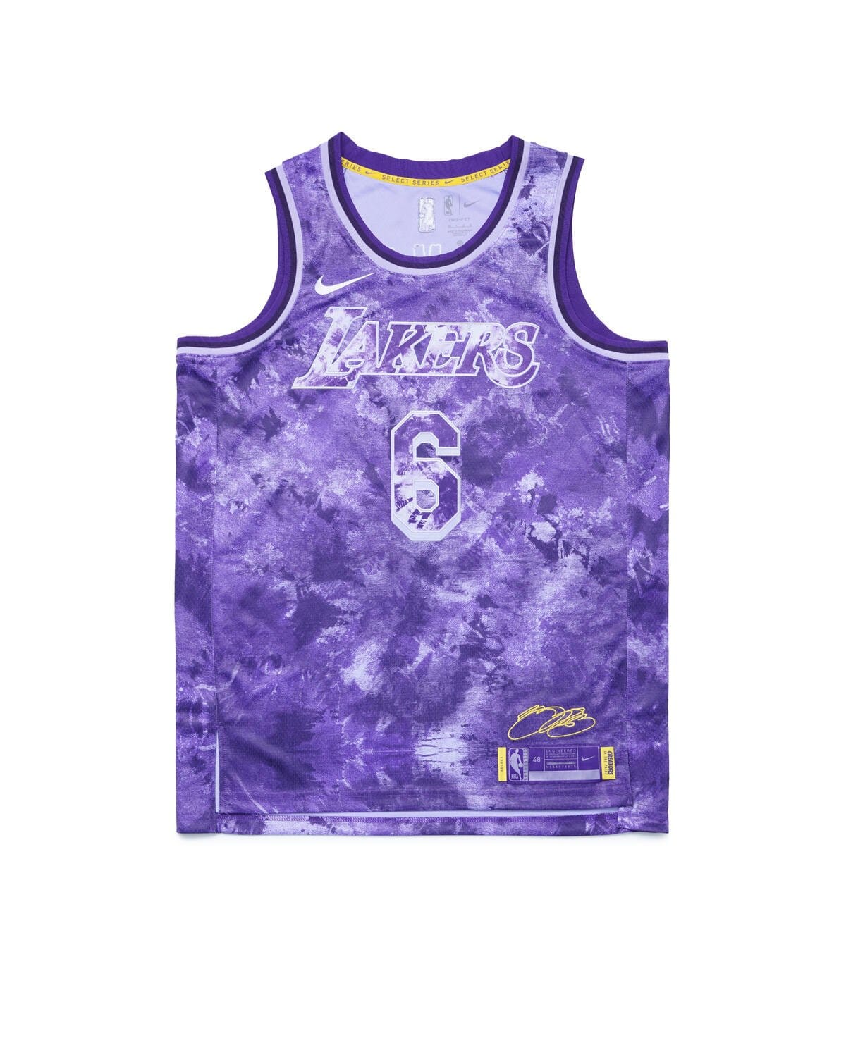 Nike LA Lakers Jersey Lebron James Purple
