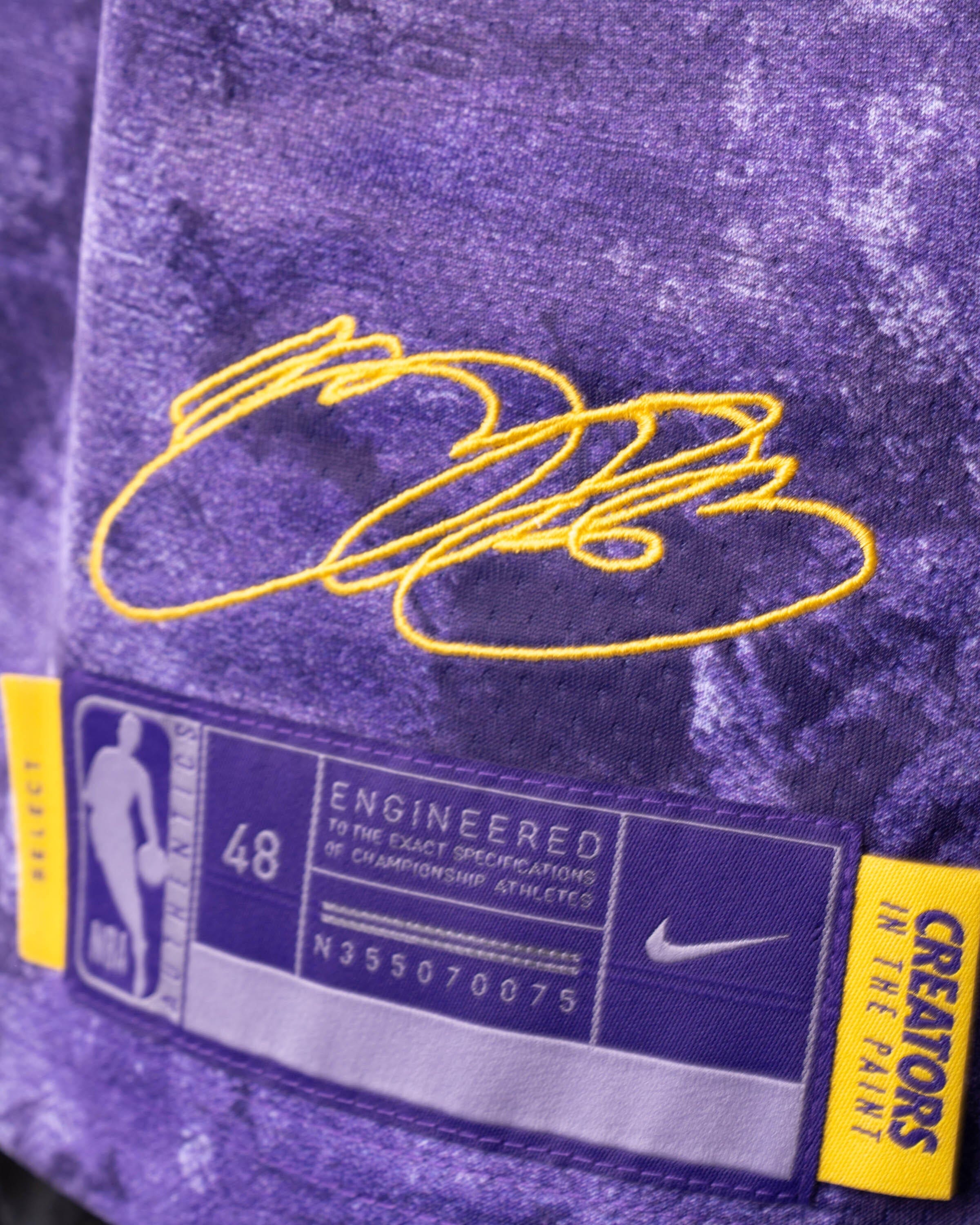 Nike LA Lakers Jersey Lebron James Purple