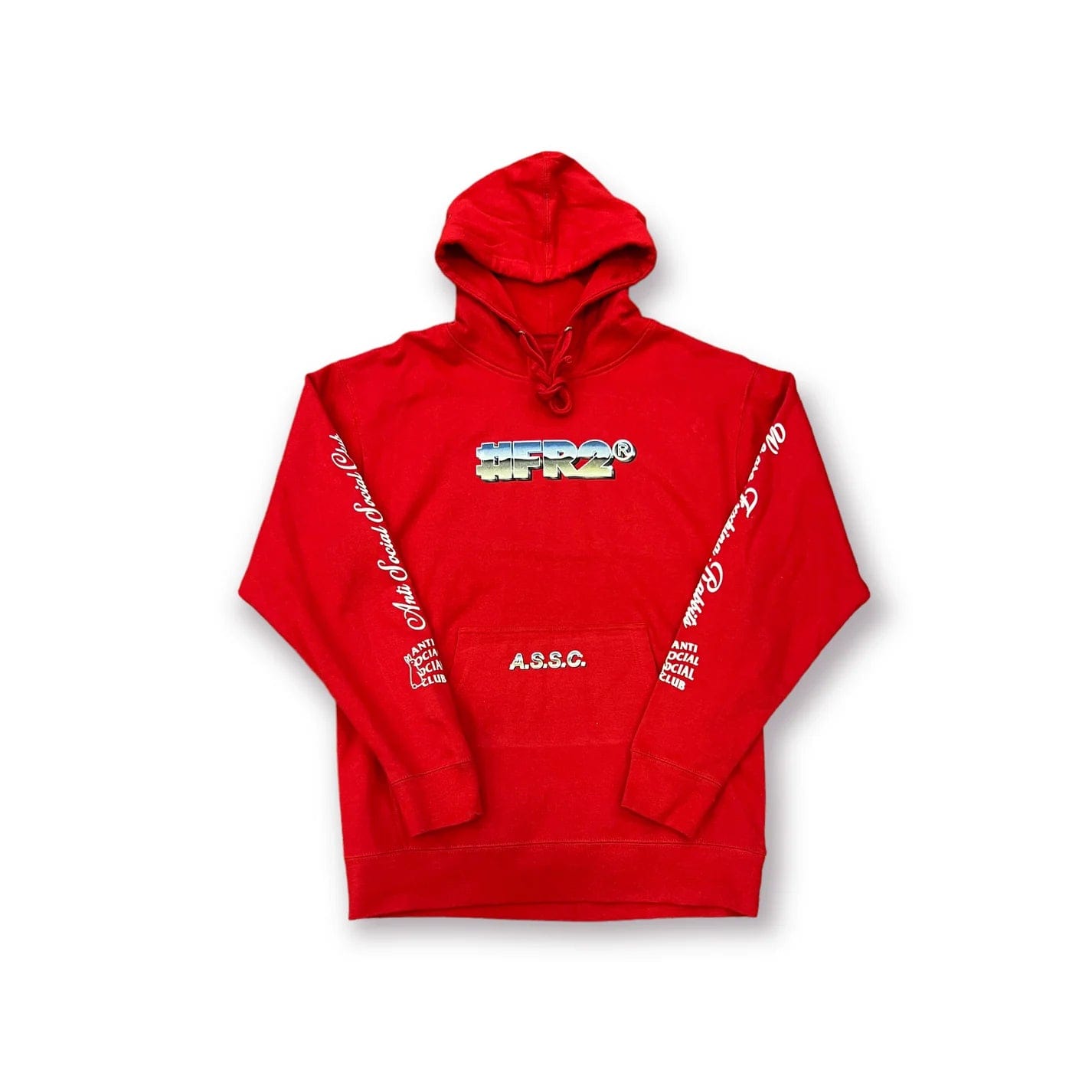 Anti Social Social Club X FR2 Magnetism Hoodie Red