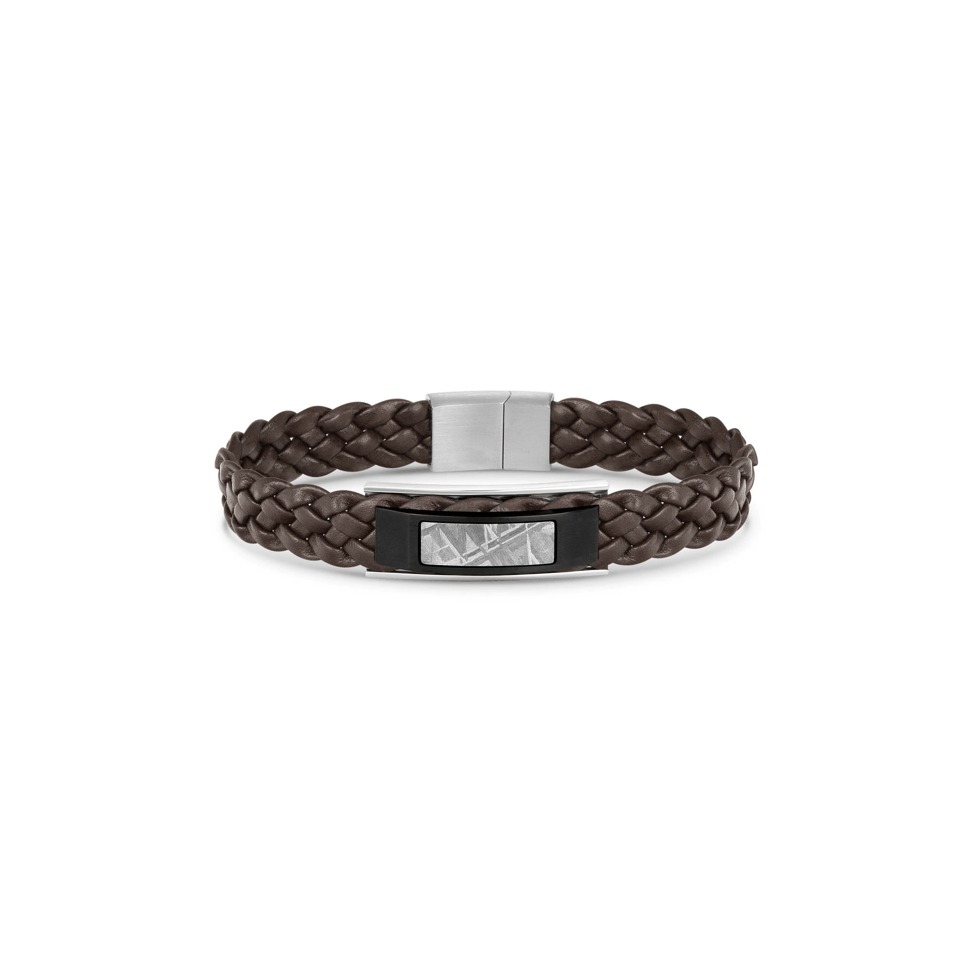 Duxot Accelero Leather Bracelet Gun Metal Meteorite