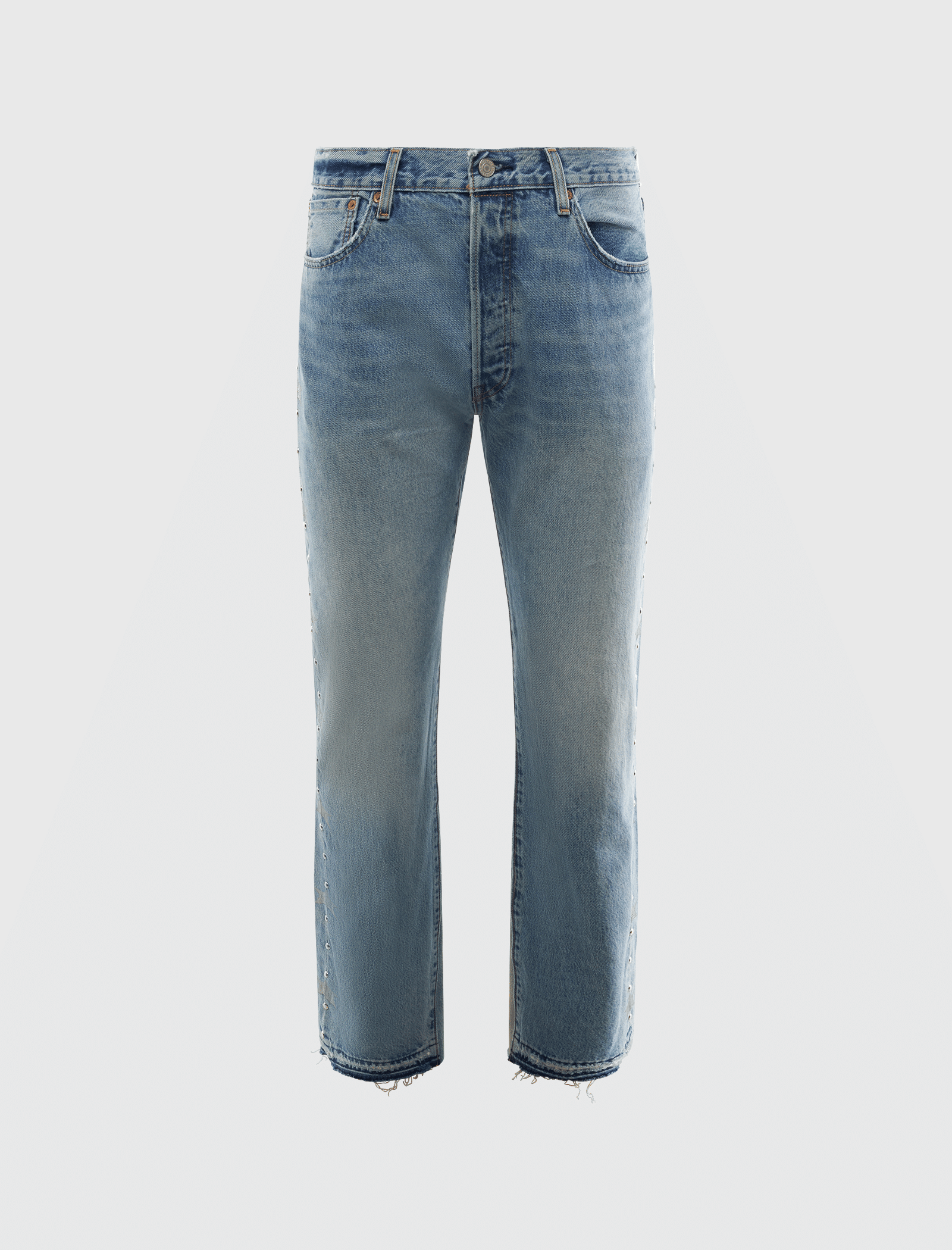 BARRIERS DENIM STUDDED JEANS