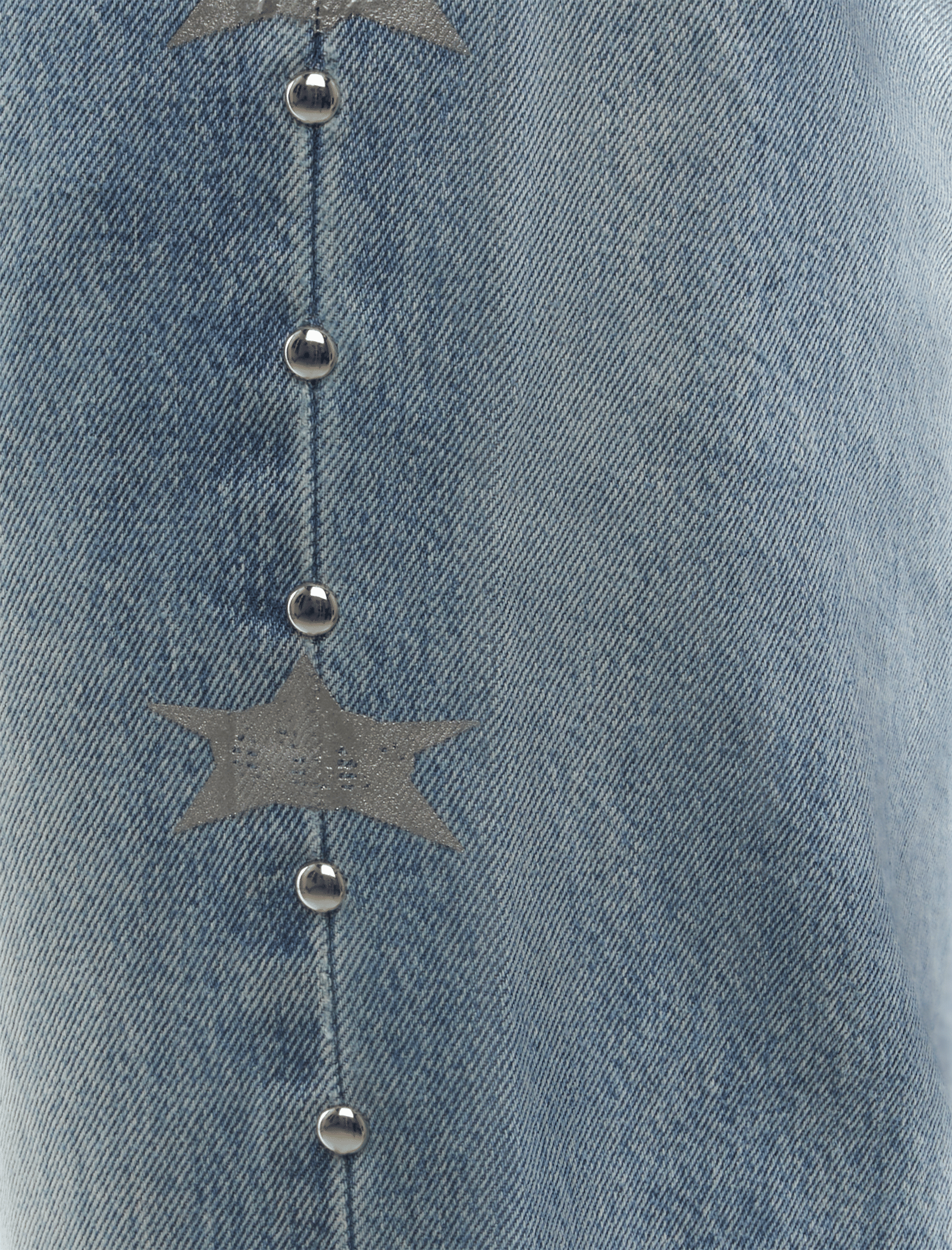 BARRIERS DENIM STUDDED JEANS