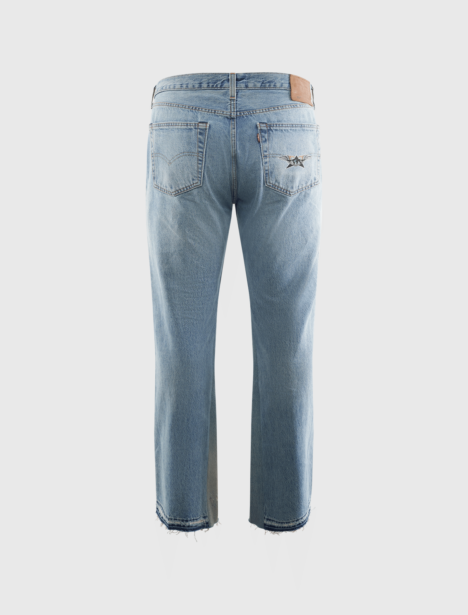 BARRIERS DENIM STUDDED JEANS