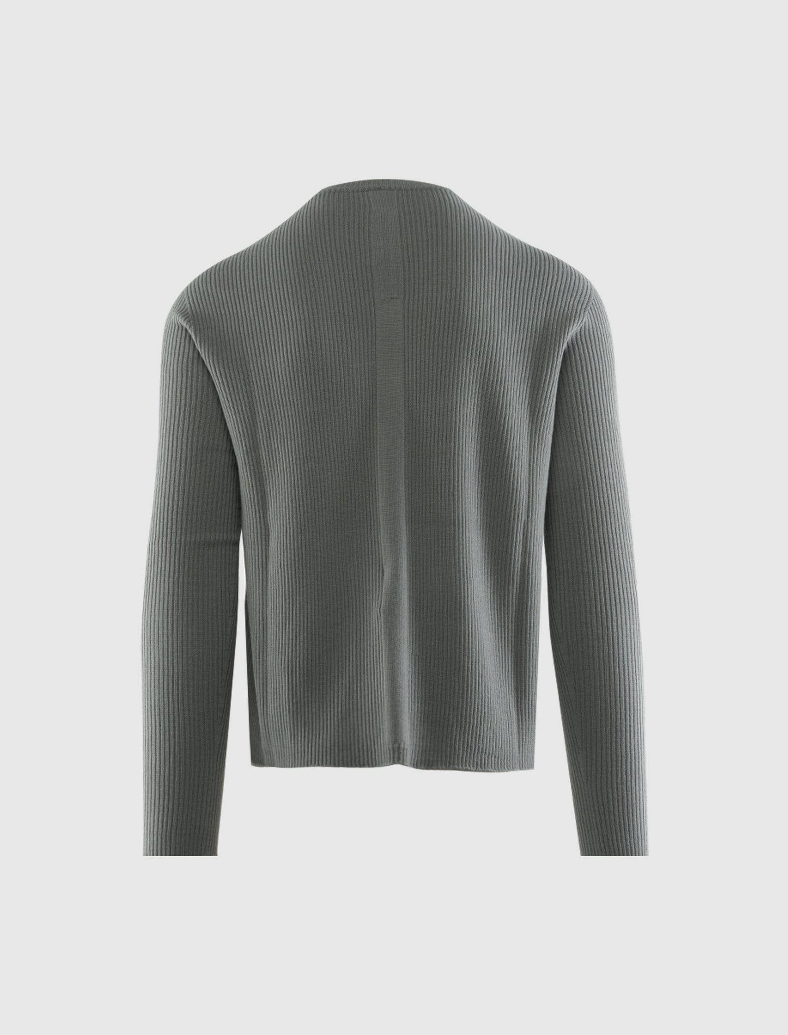 RICK OWENS MAINLINE WASHED GEO KNIT SWEATER