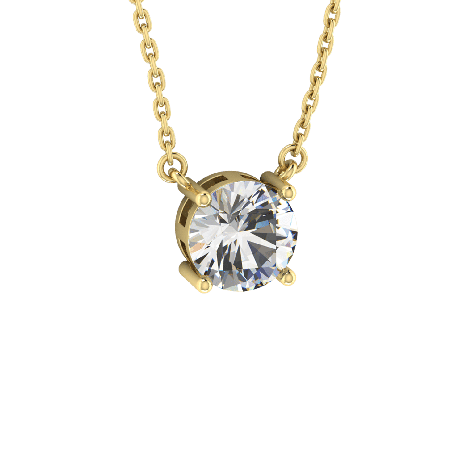 GLD PROMO - WOMEN Floating Gemstone Necklace
