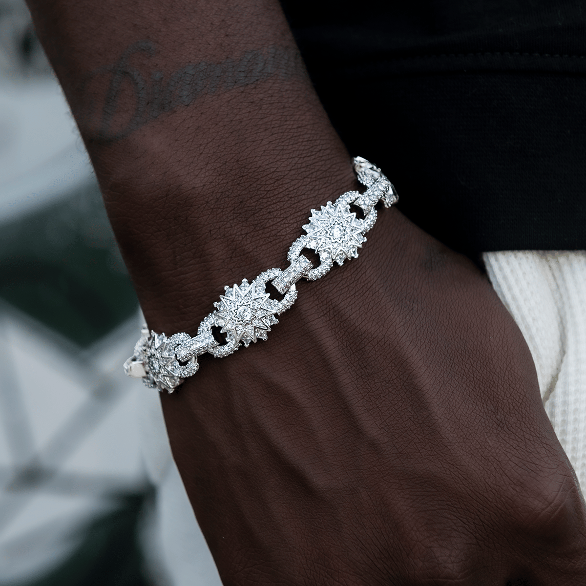 GLD PROMO Star Mariner Bracelet in White Gold- 16mm