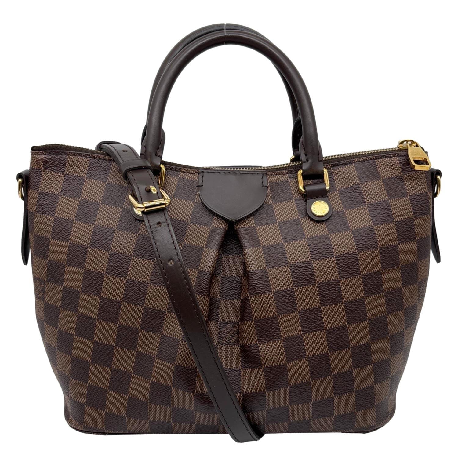 LOUIS VUITTON Siena PM Damier Ebene Shoulder Bag Brown