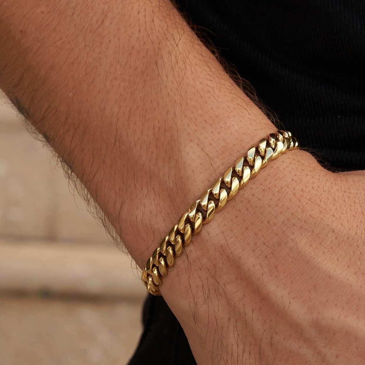GLD Men Miami Cuban Link Bracelet - 8mm