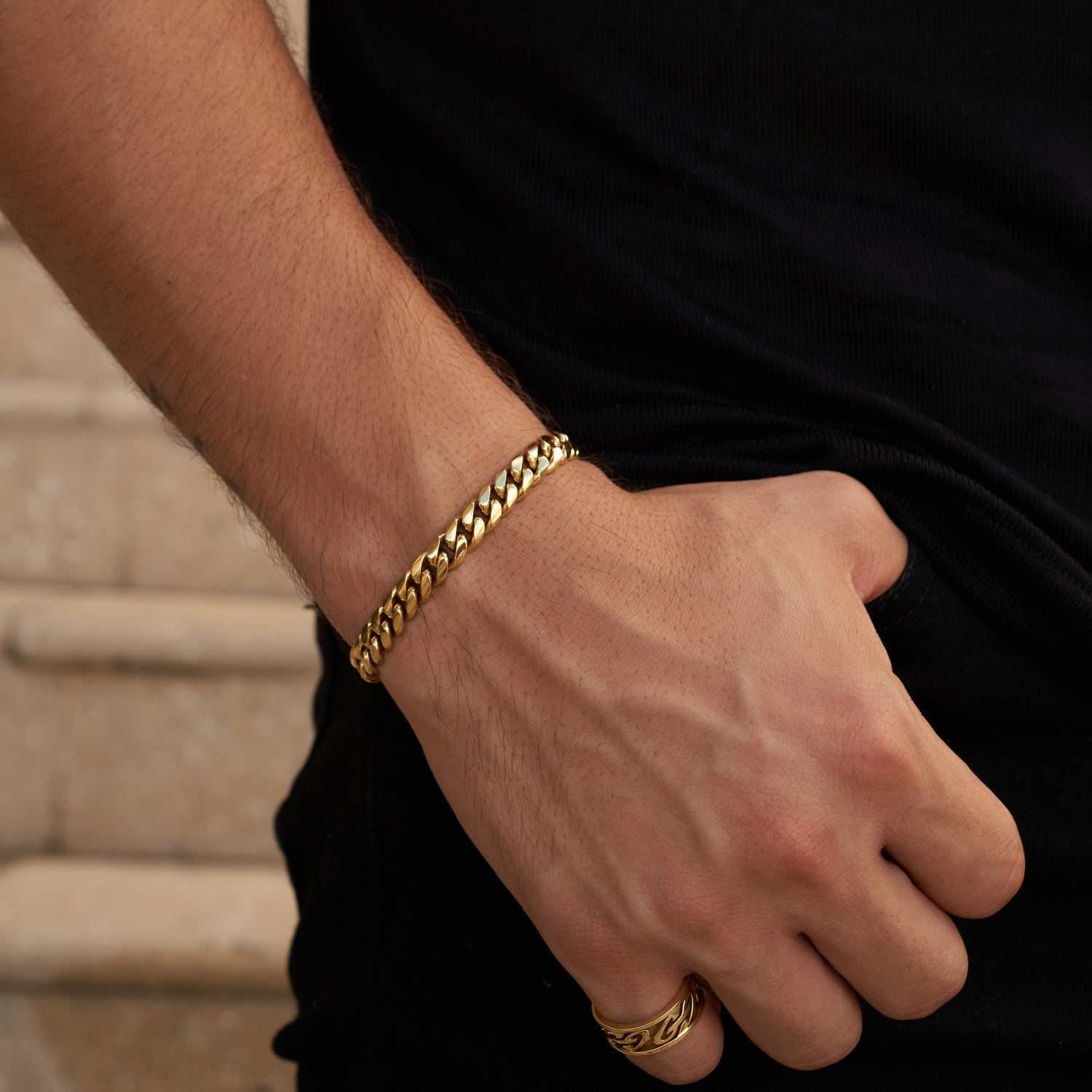 GLD Men Miami Cuban Link Bracelet - 8mm