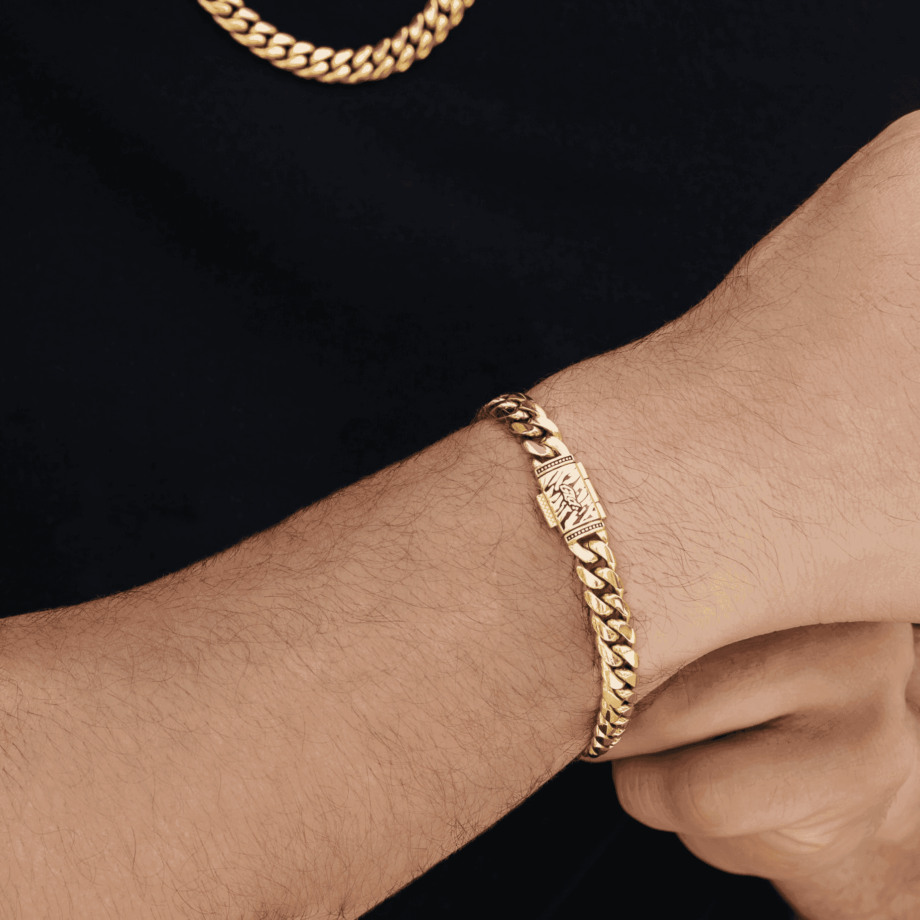 GLD Men Miami Cuban Link Bracelet - 8mm