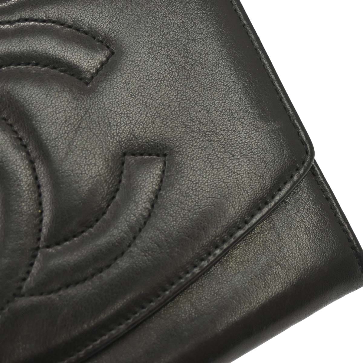 Chanel 1994-1996 Black Lambskin Wallet