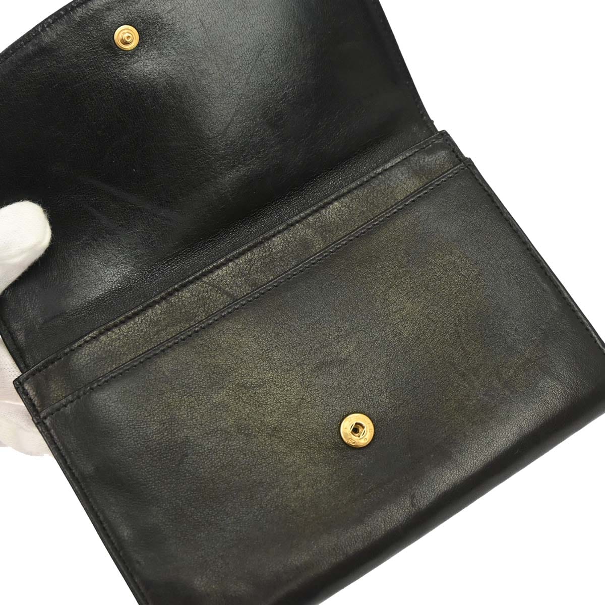 Chanel 1994-1996 Black Lambskin Wallet