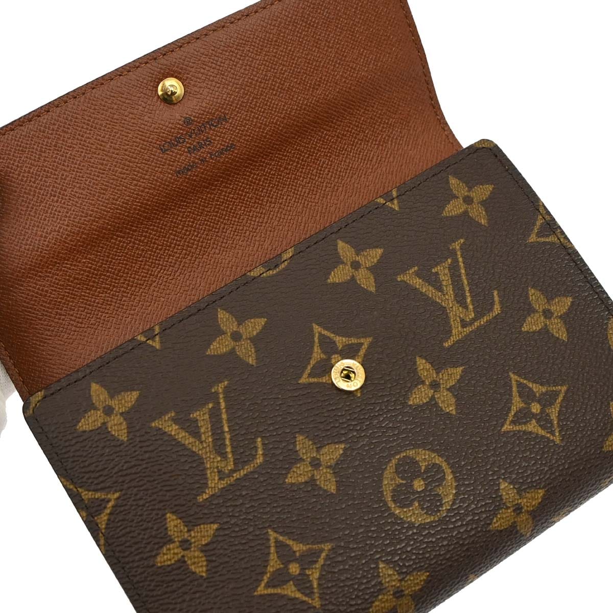 Louis Vuitton Monogram Porte Tresor Etui Papier Wallet M61202