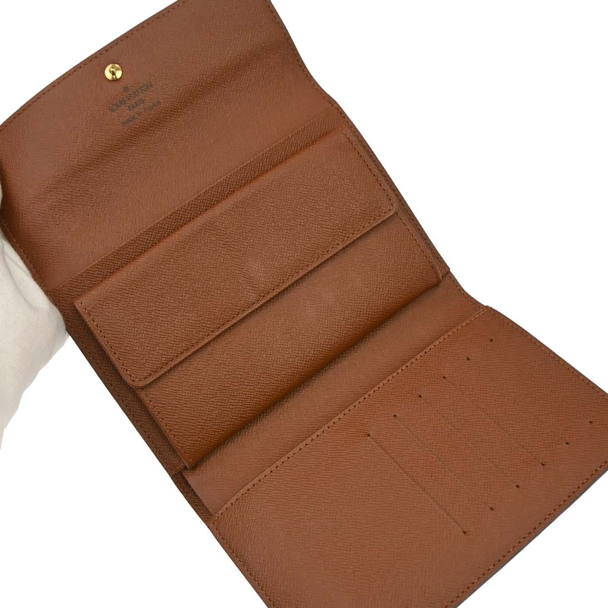 Louis Vuitton Monogram Porte Tresor Etui Papier Wallet M61202