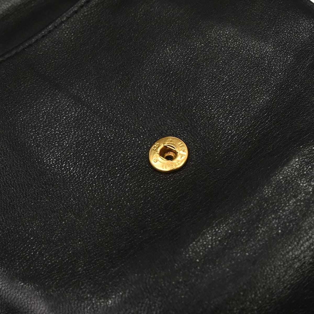 Chanel 1997-1999 Black Lambskin Bifold Wallet