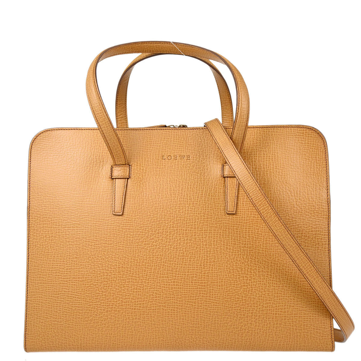 Loewe Beige Leather 2way Shoulder Handbag