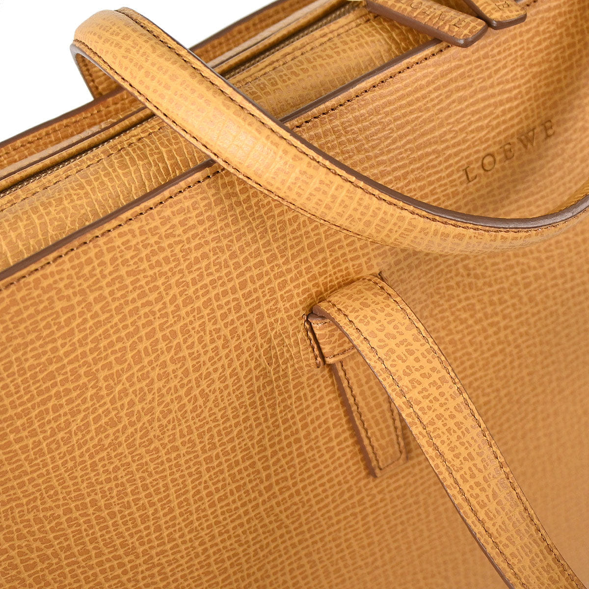 Loewe Beige Leather 2way Shoulder Handbag
