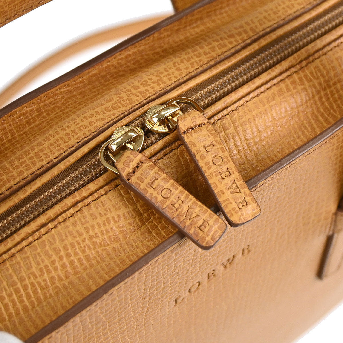 Loewe Beige Leather 2way Shoulder Handbag