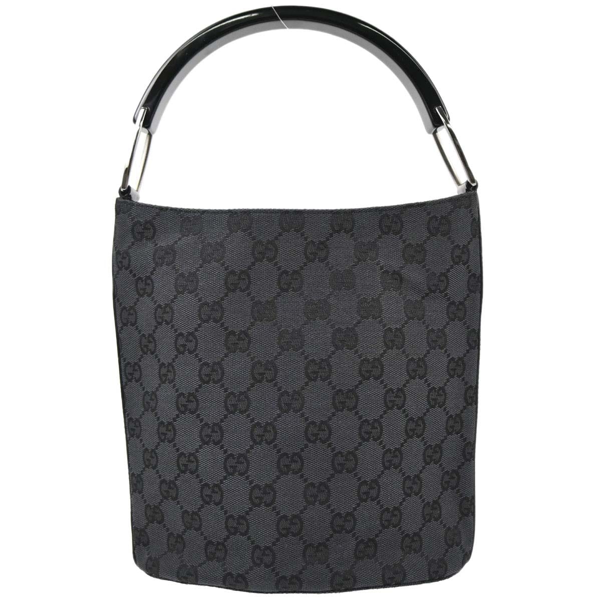 Gucci Black Canvas GG Tote Handbag