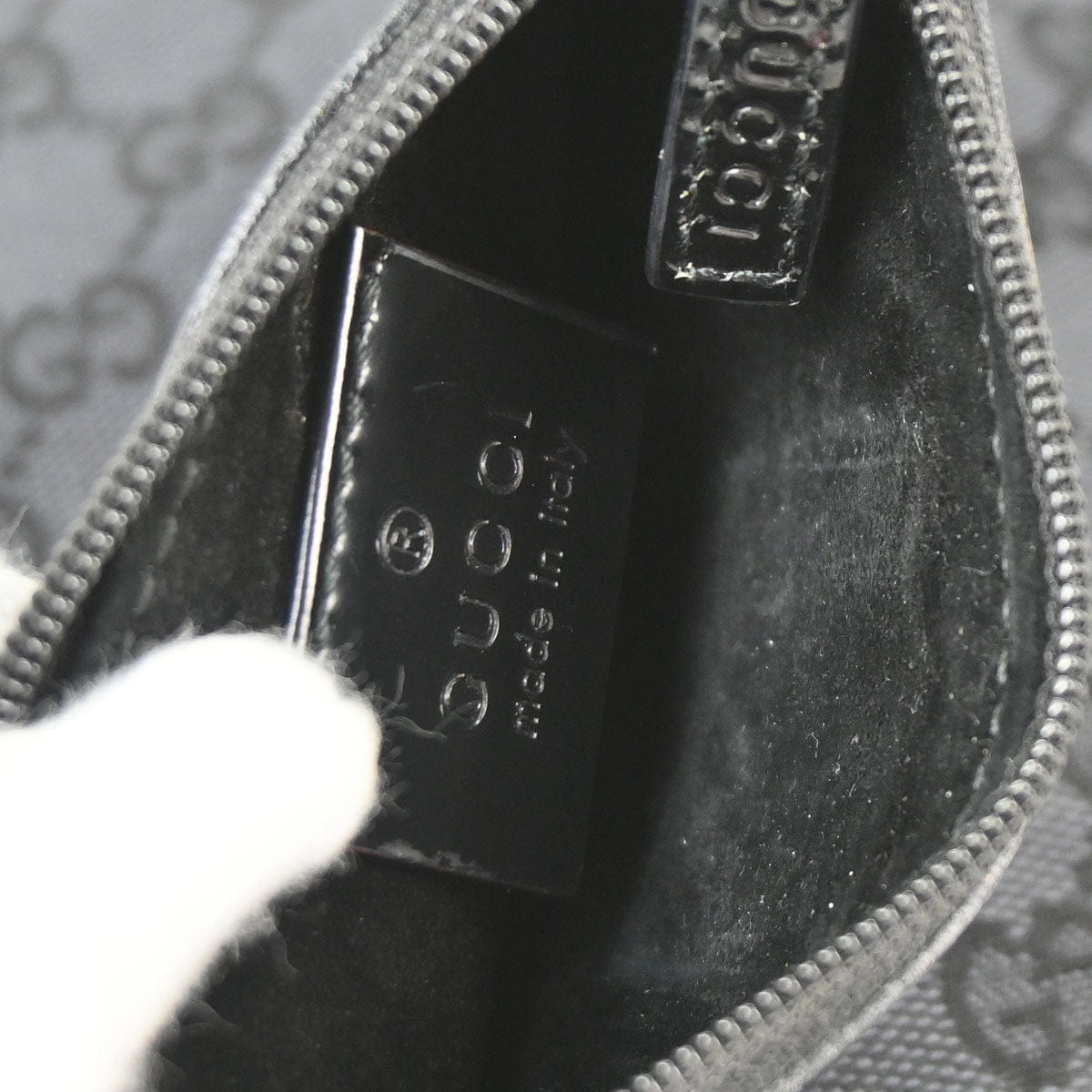 Gucci Black Canvas GG Tote Handbag