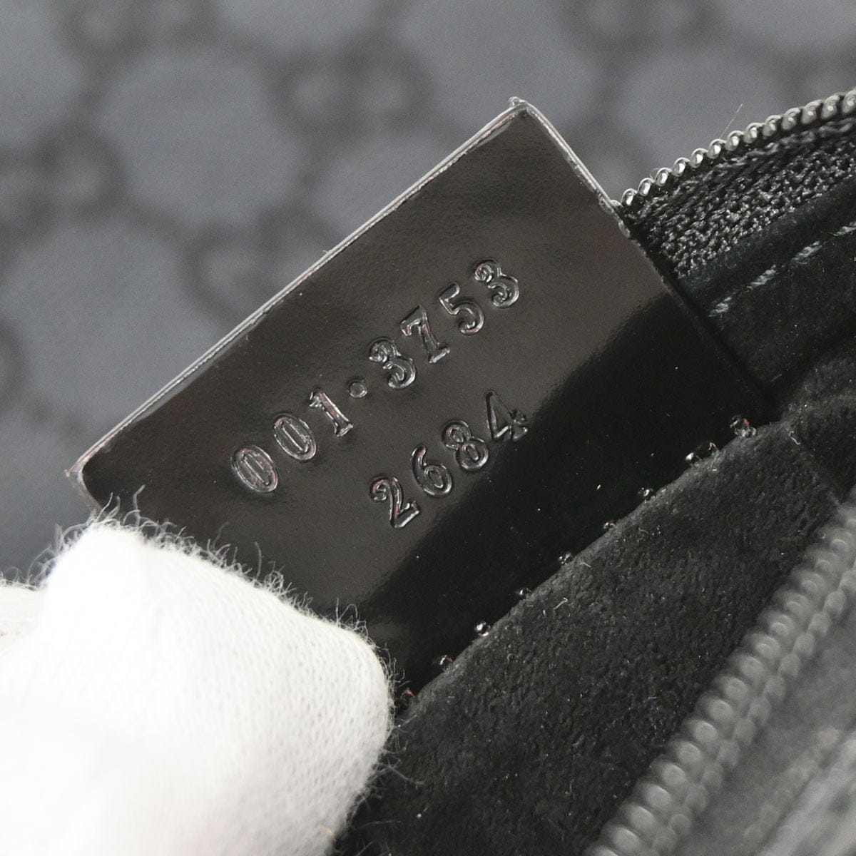 Gucci Black Canvas GG Tote Handbag