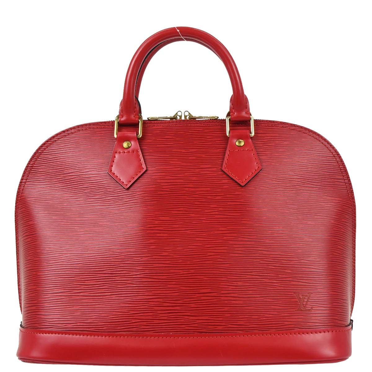 Louis Vuitton Red Epi Alma Handbag M52147