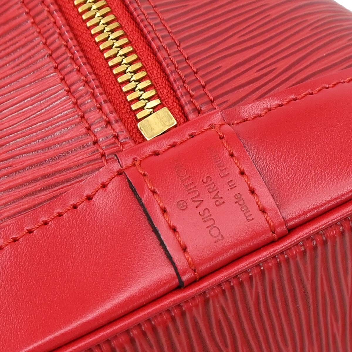 Louis Vuitton Red Epi Alma Handbag M52147