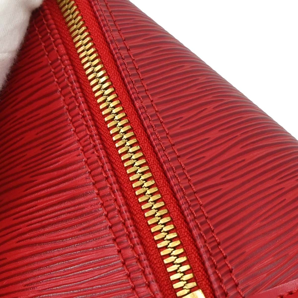 Louis Vuitton Red Epi Alma Handbag M52147