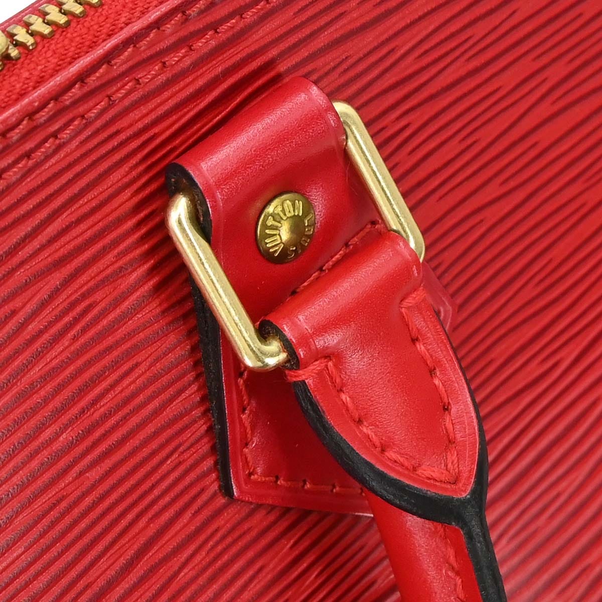 Louis Vuitton Red Epi Alma Handbag M52147