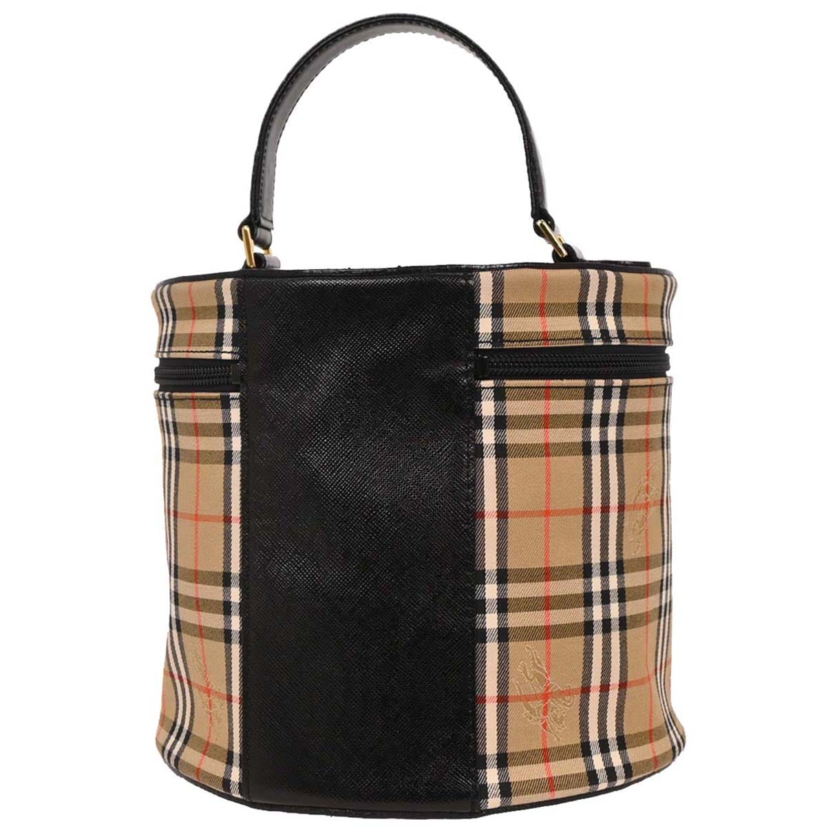Burberry Beige Black House Check Vanity Handbag