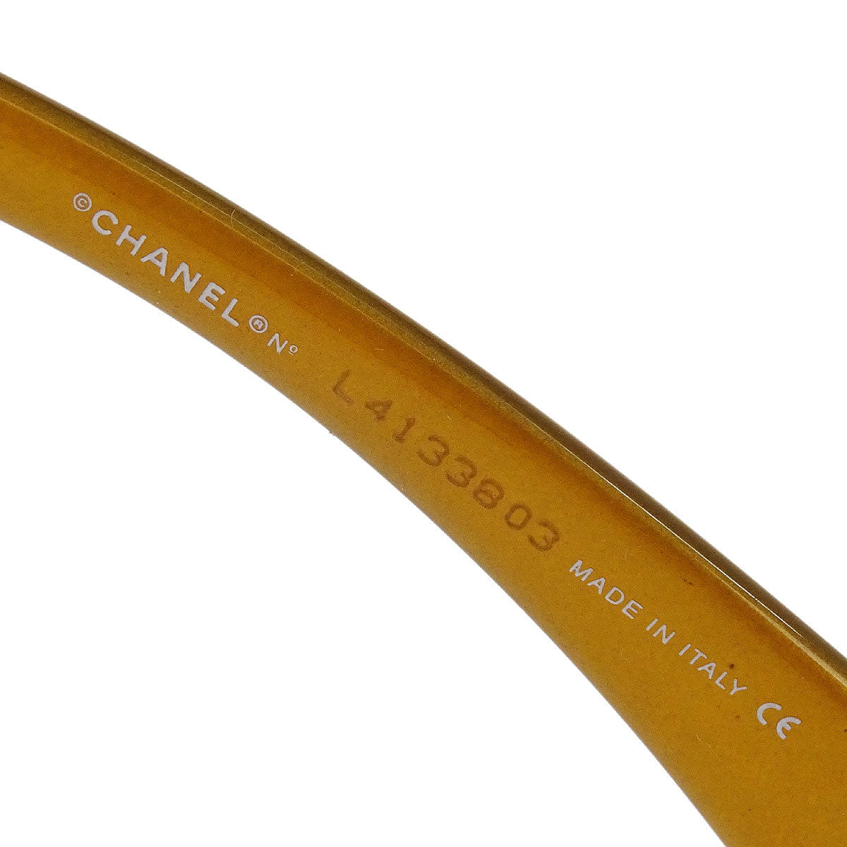 Chanel Sunglasses Eyewear Gold 59□15 Small Good