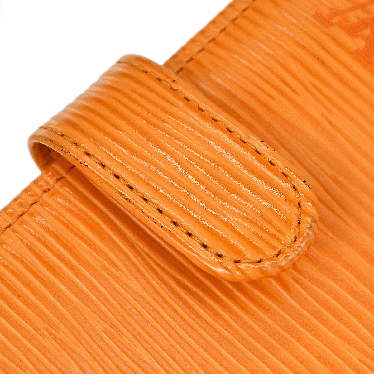 Louis Vuitton 2003 Orange Epi Porte Vie Compact Wallet M6355H