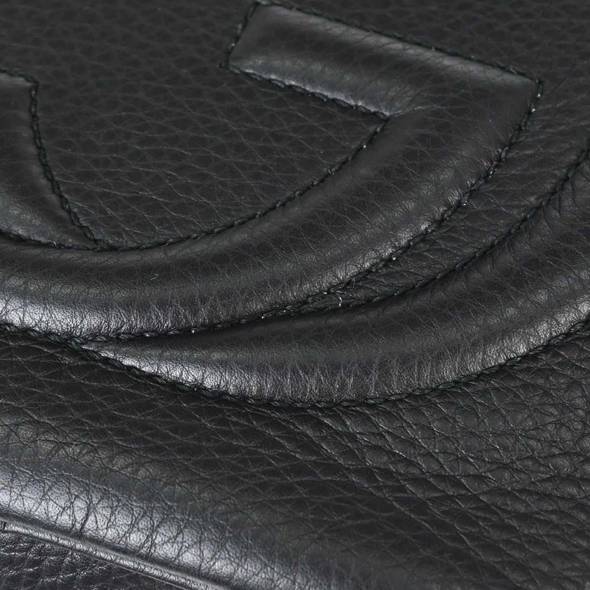 Gucci Black Leather Soho Handbag