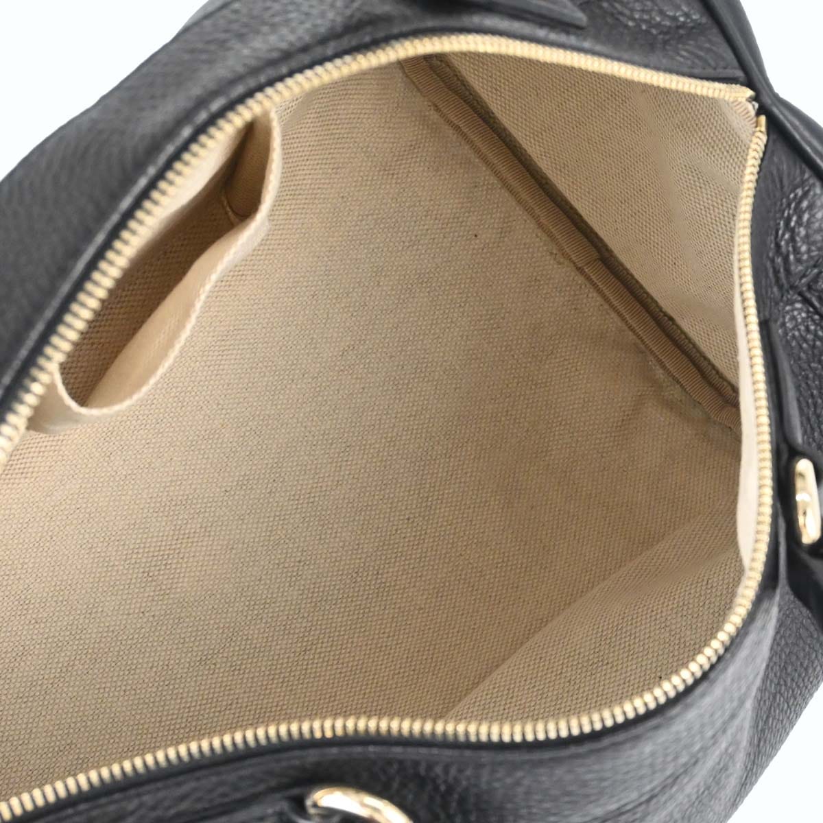 Gucci Black Leather Soho Handbag