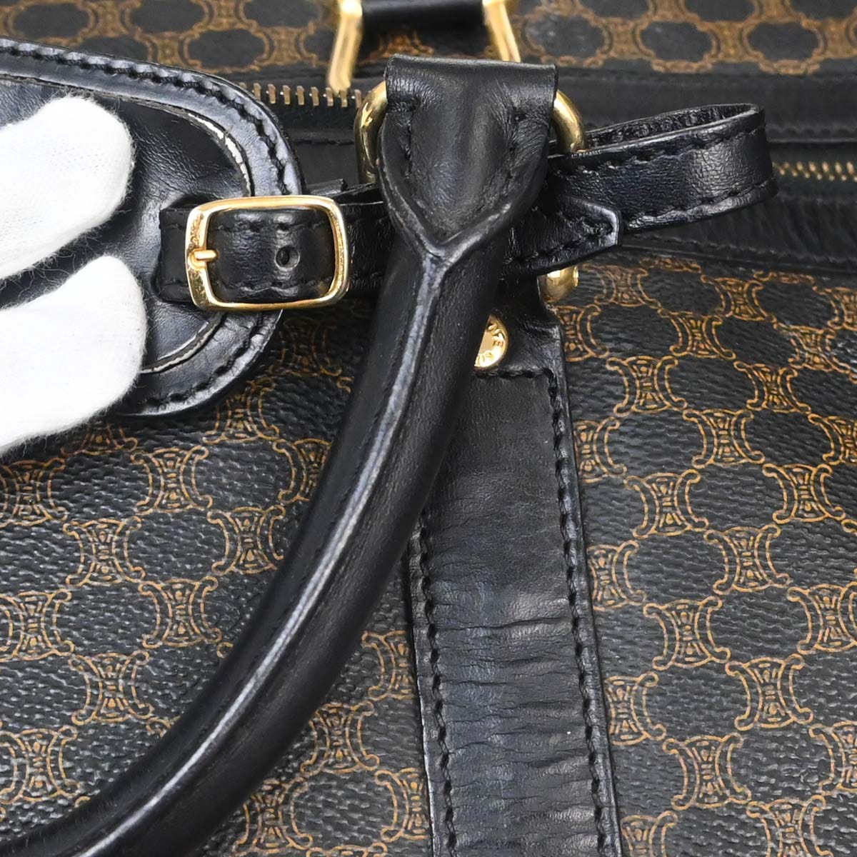 Celine Black Macadam Duffle Handbag
