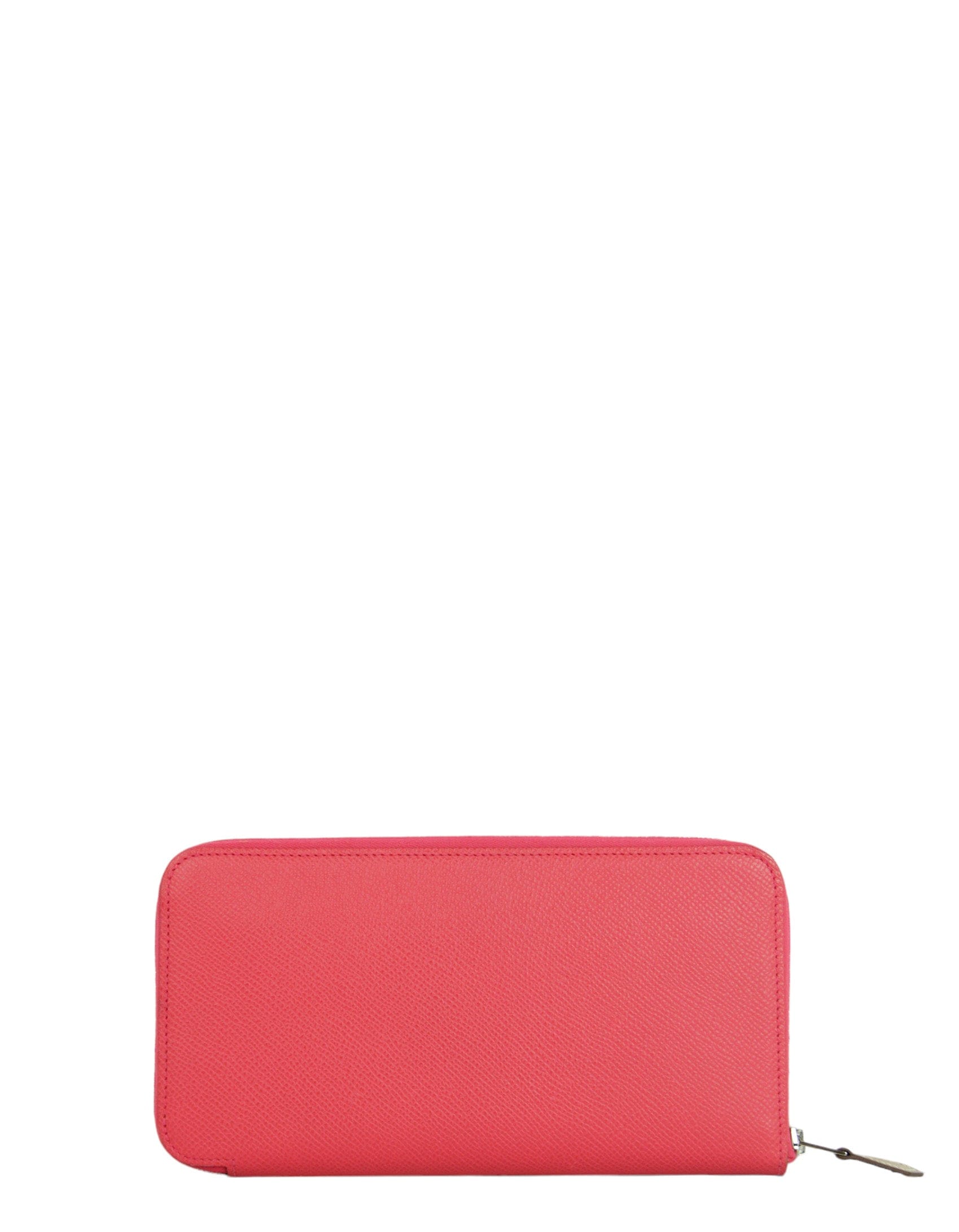 ASC Resale Hermes Pink Epsom Leather Silk'In Long Wallet
