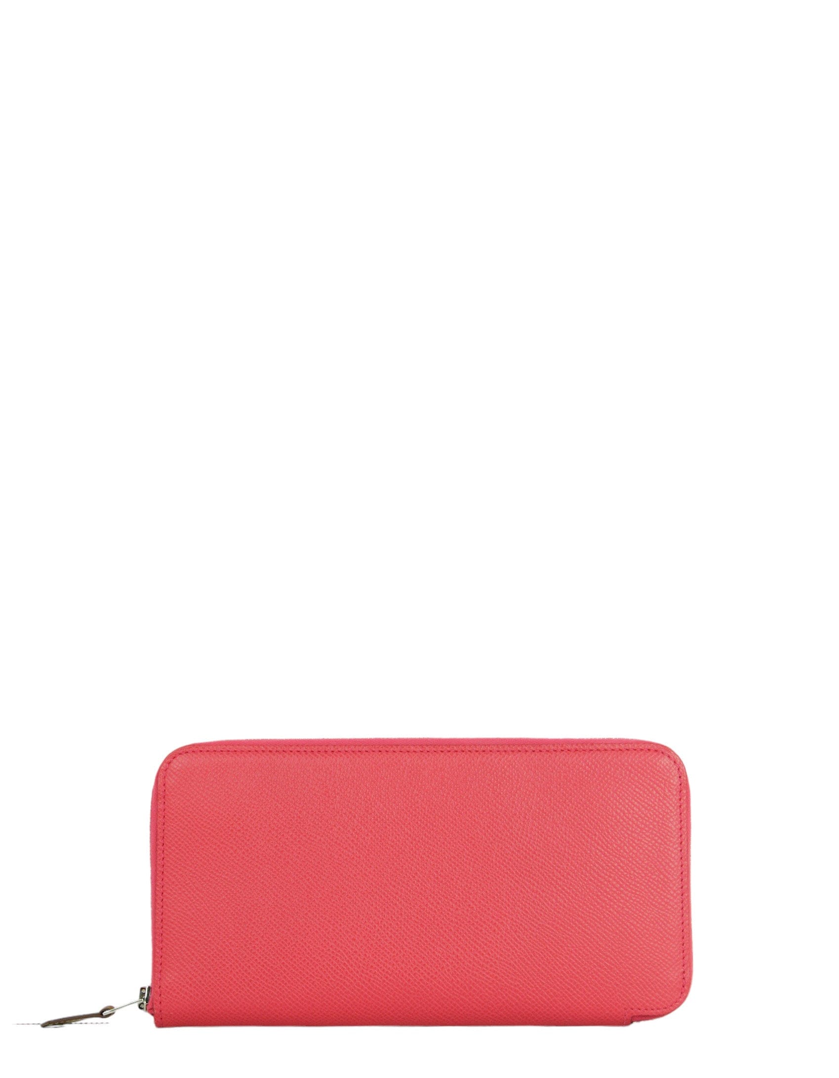 ASC Resale Hermes Pink Epsom Leather Silk'In Long Wallet