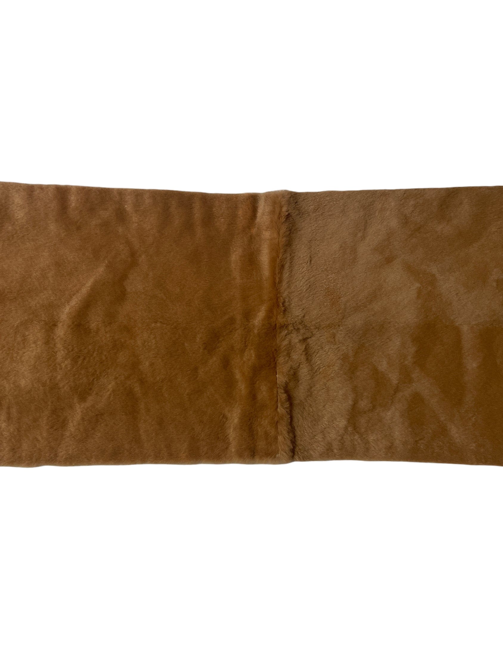 ASC Resale Chanel Tan Rabbit Fur Stole Scarf w. Quilting
