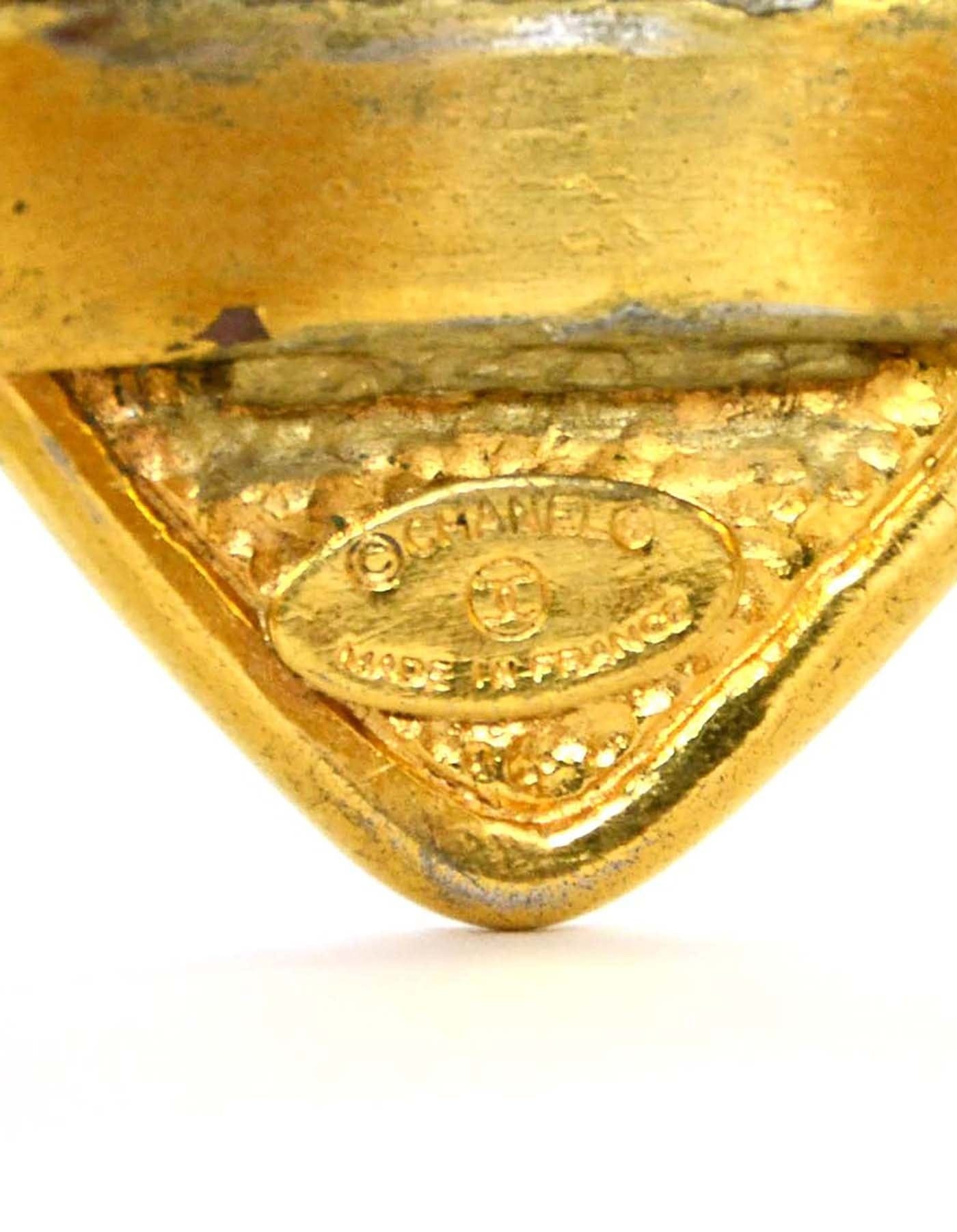 ASC Resale Chanel Vintage '90s Gold Quilted Medallion Cuff Bracelet