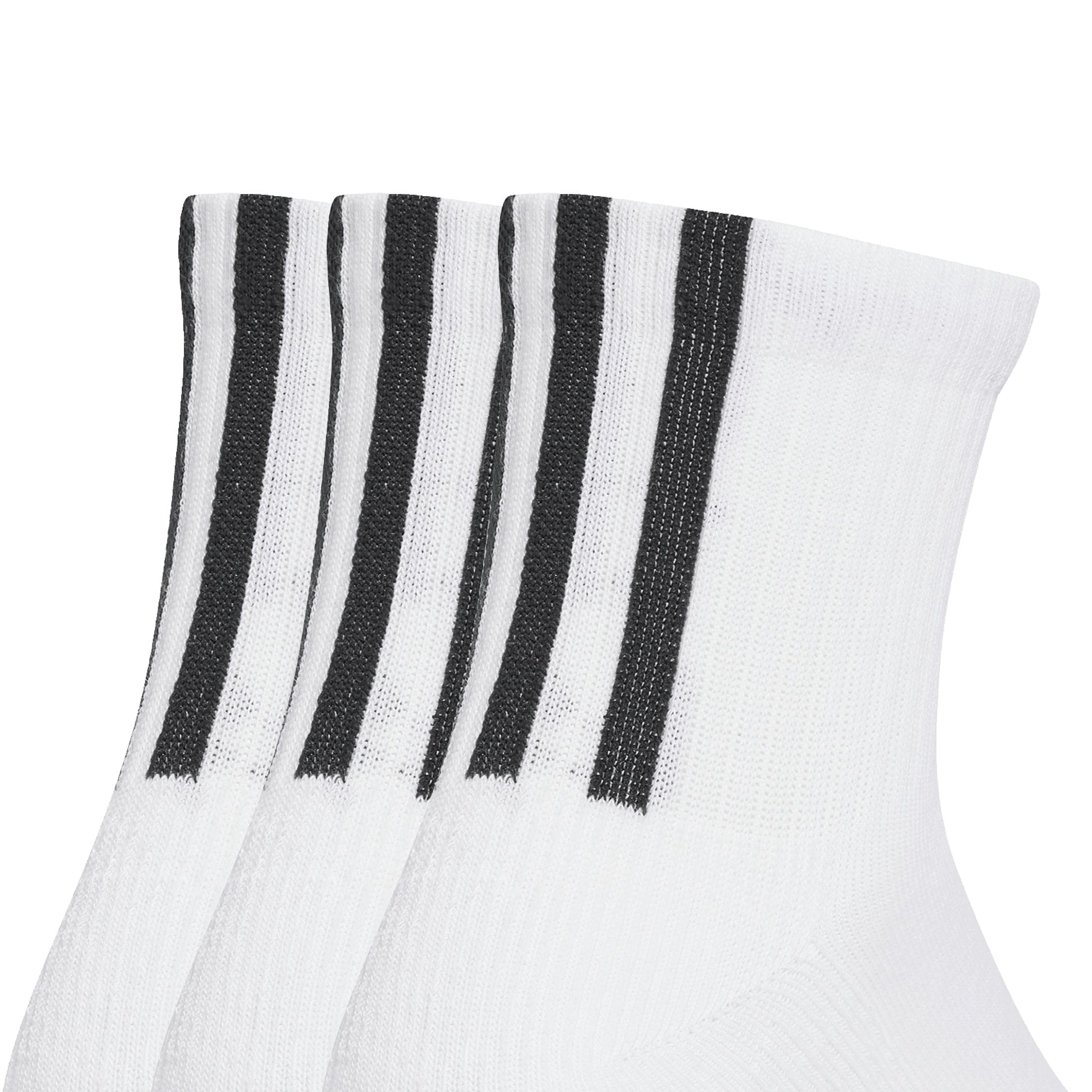 Adidas Quarter 3 Back Stripes Socks 3 Pairs
