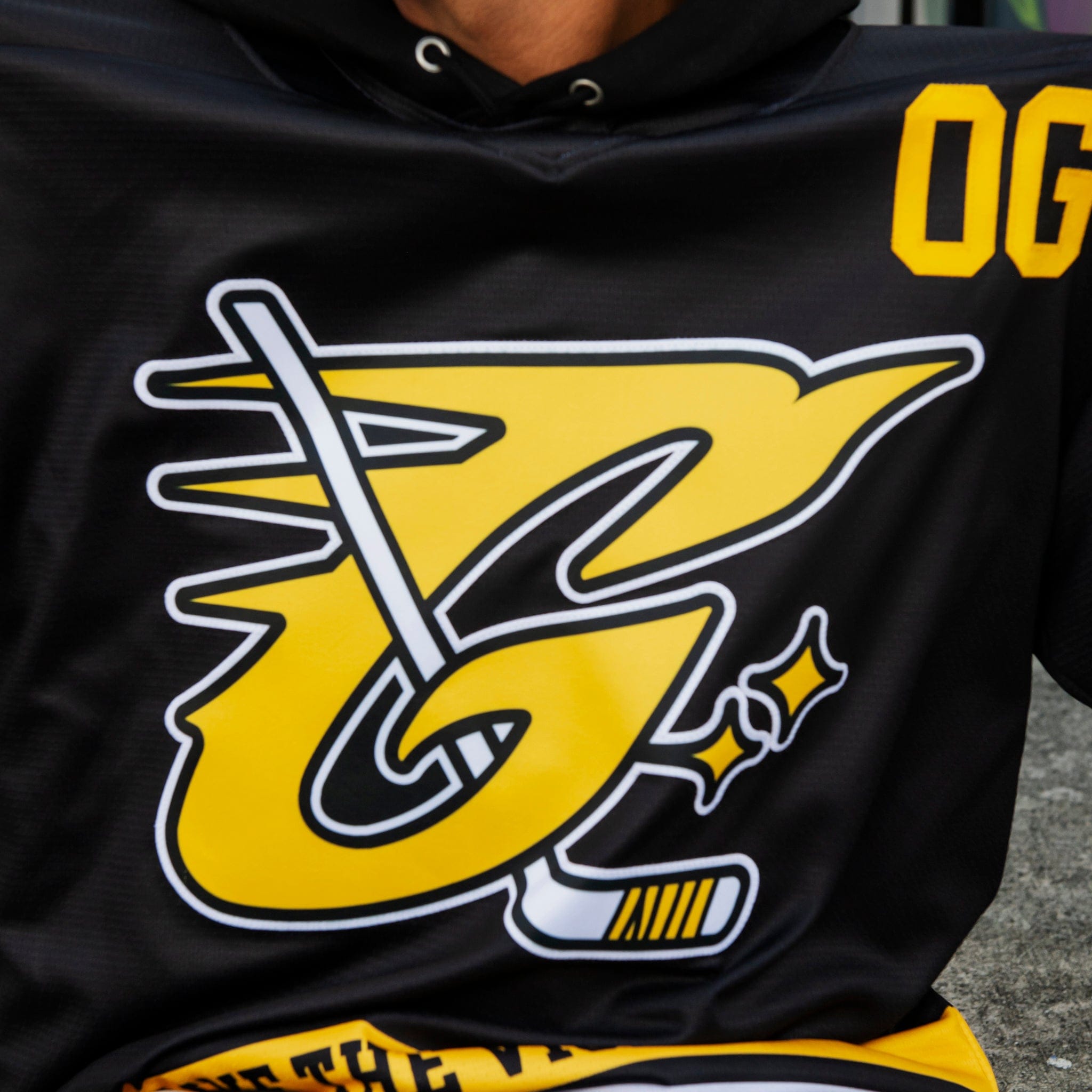 GLD Women GLD Black and Yellow Hockey Jersey