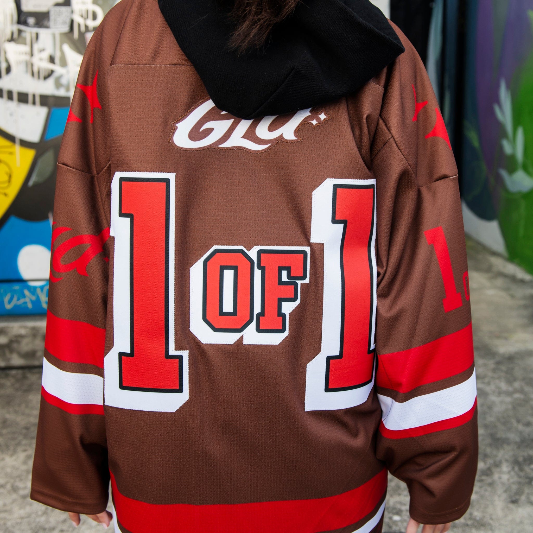 GLD Women GLD Brown and Red Hockey Jersey