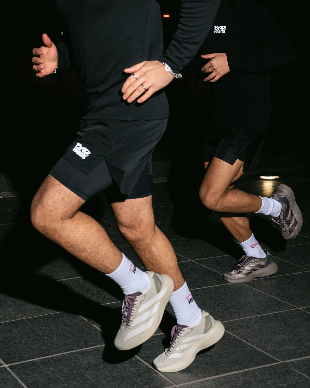 Bad Habits Running Shorts Reflective