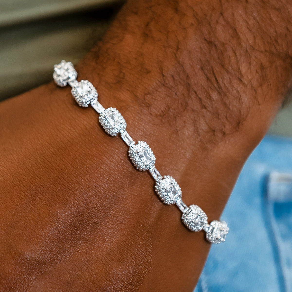 GLD PROMO Diamond Cushion Cut Bracelet