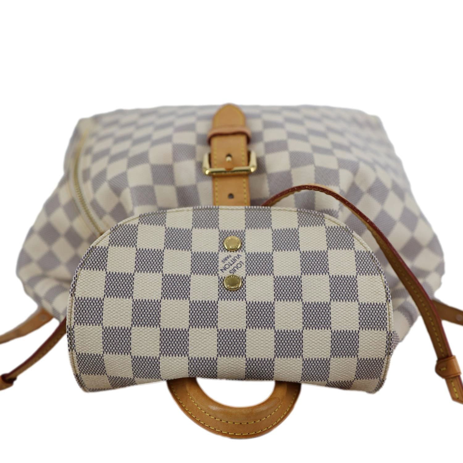 LOUIS VUITTON Sperone Damier Azur Backpack Bag Rose Ballerine