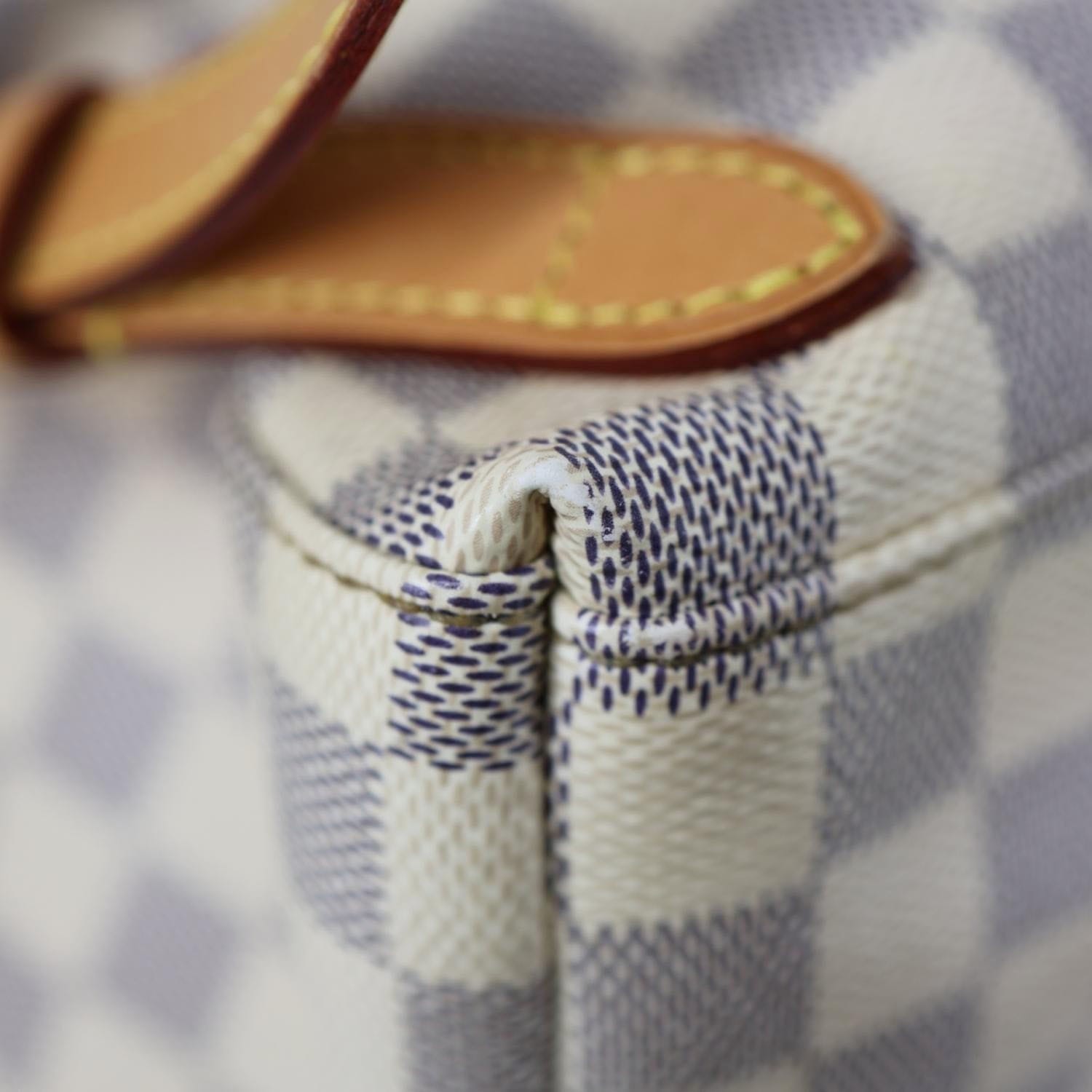 LOUIS VUITTON Sperone Damier Azur Backpack Bag Rose Ballerine