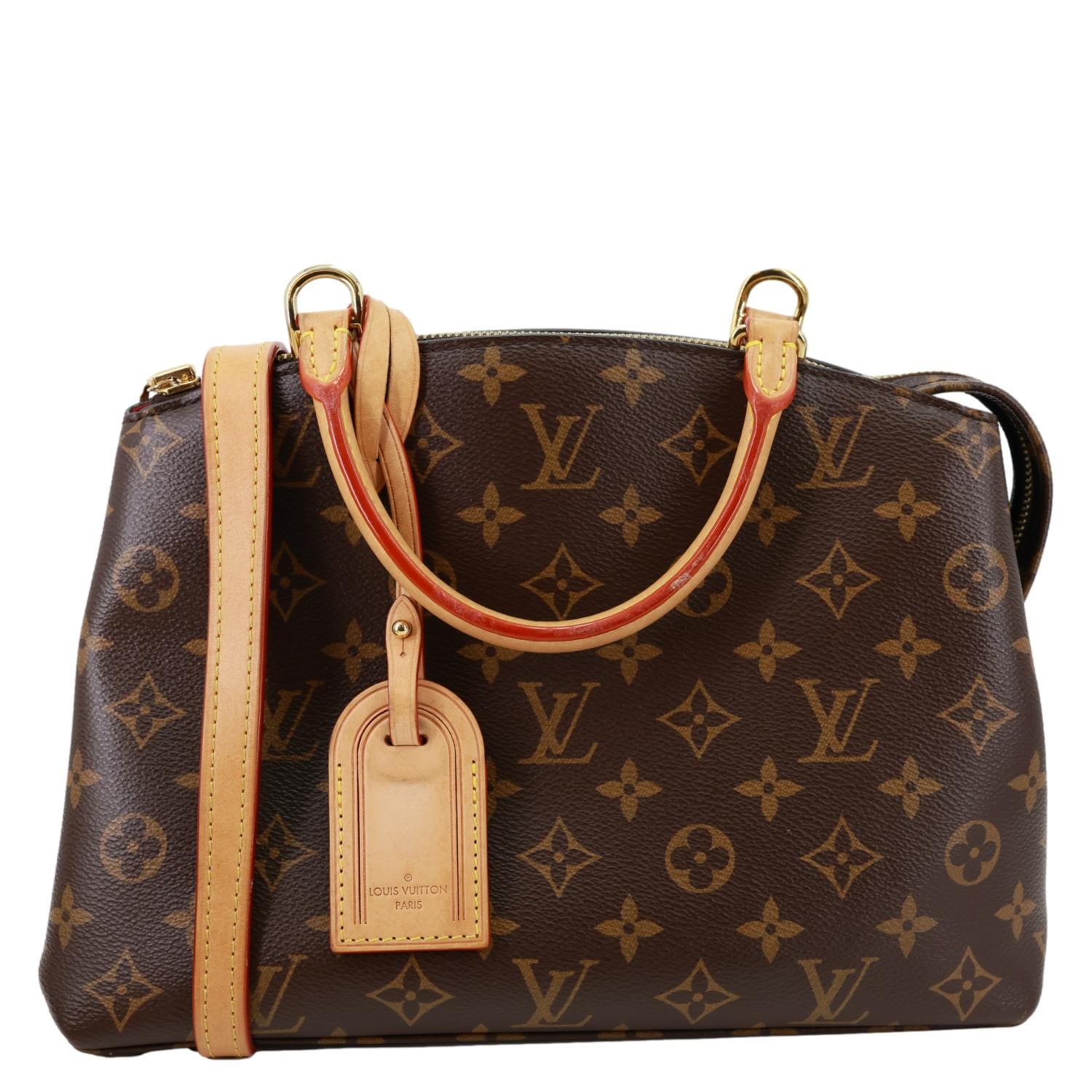 LOUIS VUITTON Petit Palais Monogram Canvas Shoulder Bag Brown