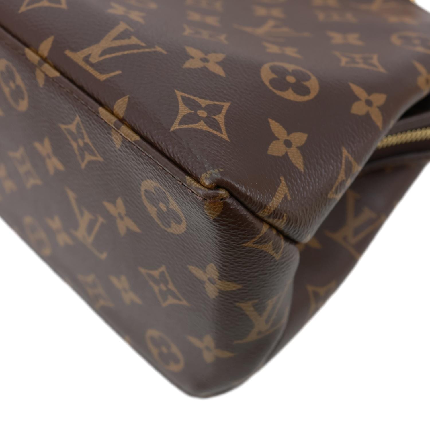 LOUIS VUITTON Petit Palais Monogram Canvas Shoulder Bag Brown