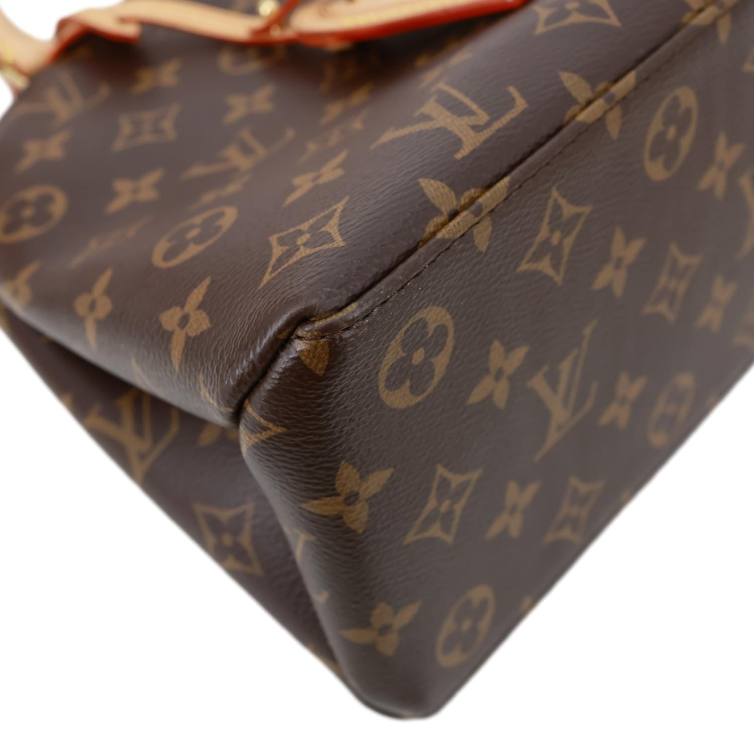 LOUIS VUITTON Petit Palais Monogram Canvas Shoulder Bag Brown